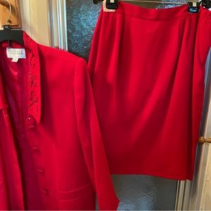 Two piece dressy skirt suit